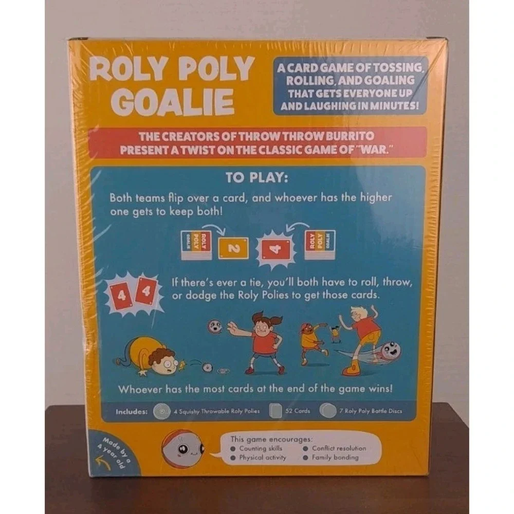 Roly Poly Goalie 2-6 Players - Ages 4+-10 Minutes to Play-Card By Kitten Games